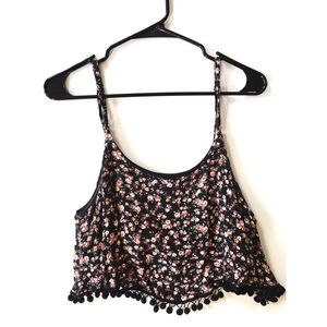 Floral print crop top
